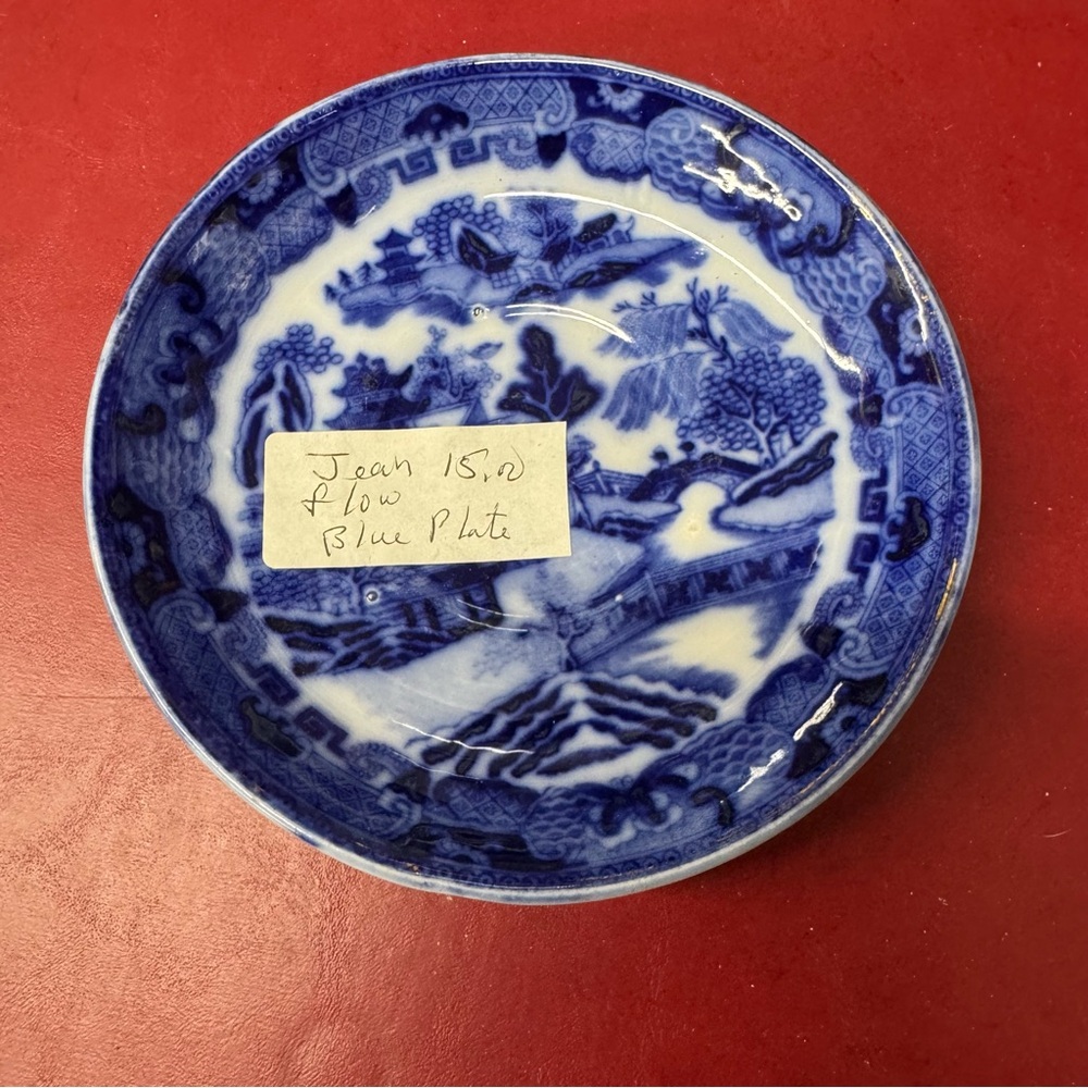 Antique Plate Blue Willow Decorative English Made in England